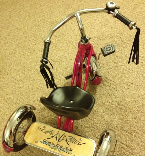 steffykdesigns's tweet photo. My talented son pin striped my grand daughter's sweet ride for her birthday! ;D http://t.co/tN3vsyleq6