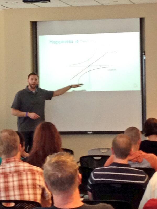 prototest's tweet image. @petekinser talking about mobile user happiness at #denstartupweek #ProtoTest