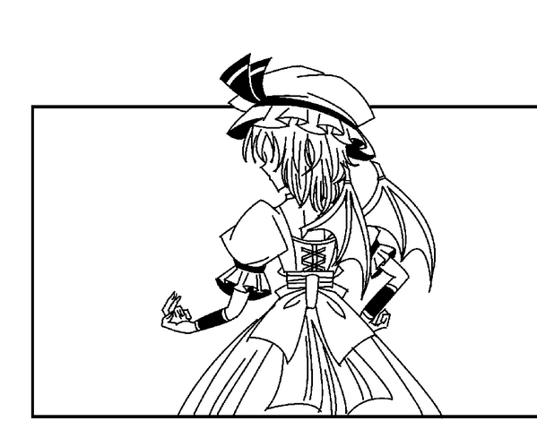 普段適当に描いてますけど、実際レミリアの背中ってどうなってるんでしょうか 