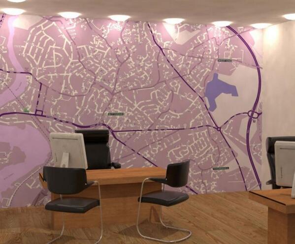 fdluk's tweet image. .. Many shops for example use wallpaper maps to feature a precise street plan of their area. #WallpaperMap #Fairfield