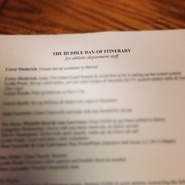 Can't show you exactly what's going on for #TheHuddle this Thursday! You'll just have to be there to find out! #2Days