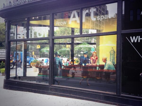 180olly's tweet photo. Edward Hopper's Nighthawks recreated in lifesize: http://t.co/lNmR8M1jvK