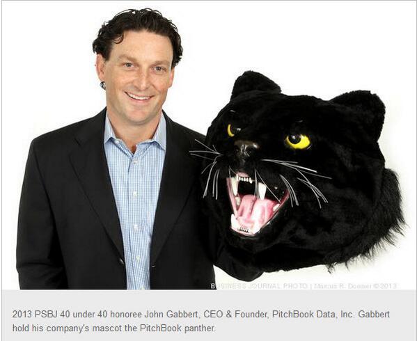 PitchBook's tweet photo. Our CEO is a 2013 @PSBJ 40 under 40 winner! Read more about his get-stuff-done mentality: http://t.co/QjGvvo8mA1 http://t.co/wunGgYuwHT