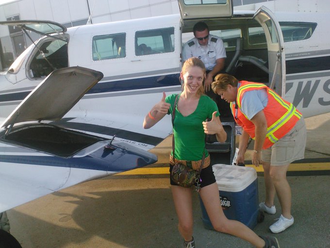 Terrifying Indiana-Jones-style airplane - CONQUERED (my cooler was too big for the plane and got two<a href="/tag/showtime"class="tags"><span>#showtime</span></a>