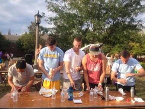 TPSchwartzII's tweet image. #XiChapter Sigs eating Marvin's competitively