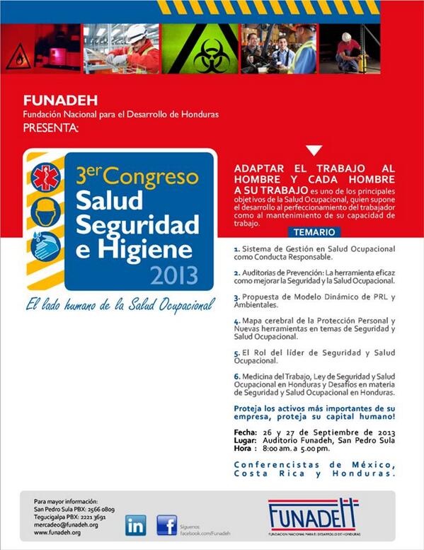 Les invito a participar. Informacion al 2566-0809 o  al email: clainez@funadeh.org