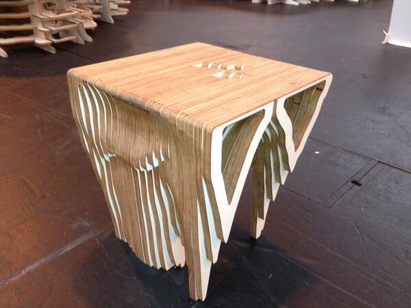 DHHPanelProduct's tweet image. How cool is  World Series #worldscape style #birchply stool by @alexhaw you can even buy them @timberexpo