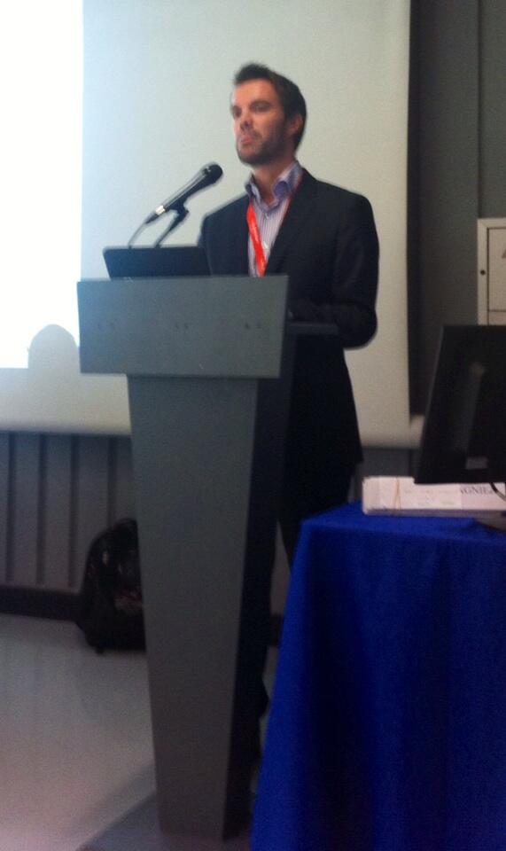 PierreMetivier's tweet image. Cyril Caillaud, Morpho, on stage at #nfcwc