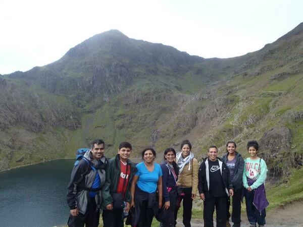 We did make it to the top of snowdon