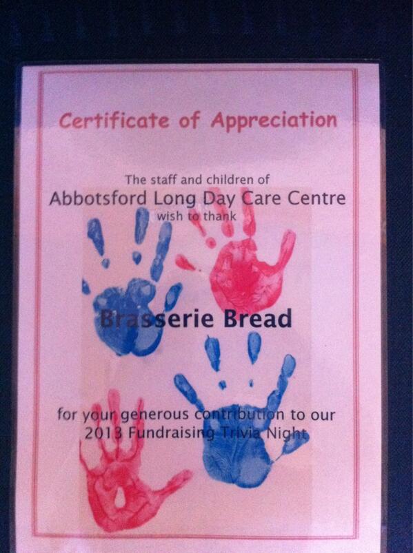 mkbread's tweet photo. Nice feedback from abbots ford ldcc to @brasseriebread http://t.co/kIsIQ72E7K