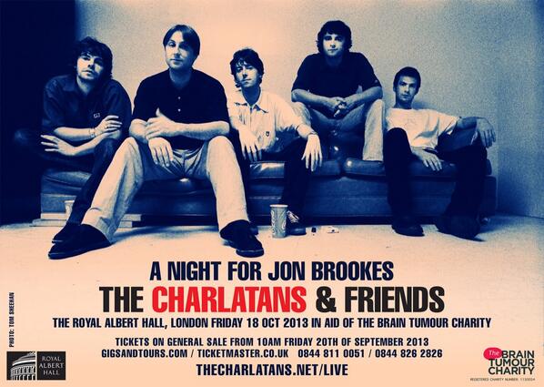 thecharlatans's tweet photo. Proceeds will go to the @BrainTumourOrg. The full line-up will be announced shortly. http://t.co/tvQTMH9t7P http://t.co/TnvYwl8nsr
