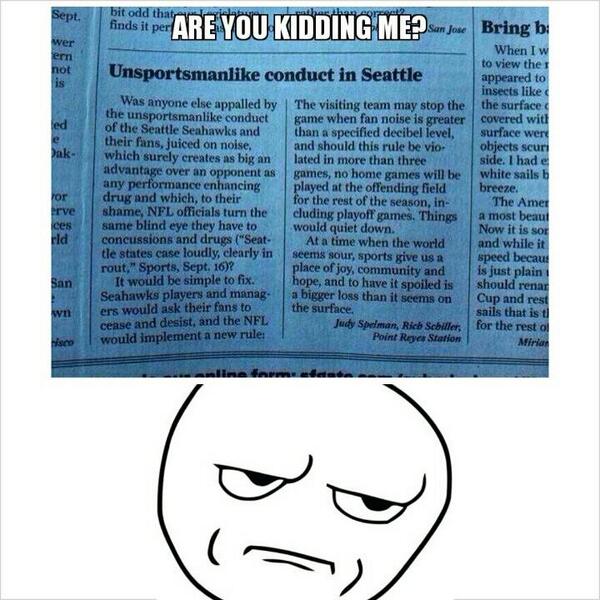 kryspyy253's tweet image. Lolol. Apparently the 12th man is a &quot;performance enhancing drug&quot; &amp;amp; we should be quiet at games. #NotRobots #GoHawks