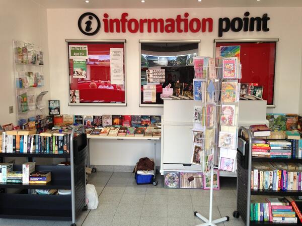 CommsTeamCRH's tweet photo. The ladies from the Book Stall will be at the Information Point again today raising money for cancer services http://t.co/ghHPidQBWb