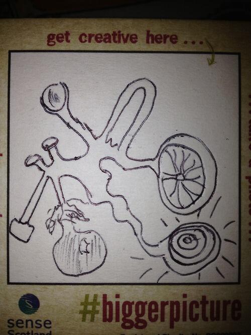 SenseScotland's tweet image. Good morning all! Last night smeone #scannedthecode #gotcreative &amp;amp; #uploaded their #BiggerPicture #outonaschoolnight