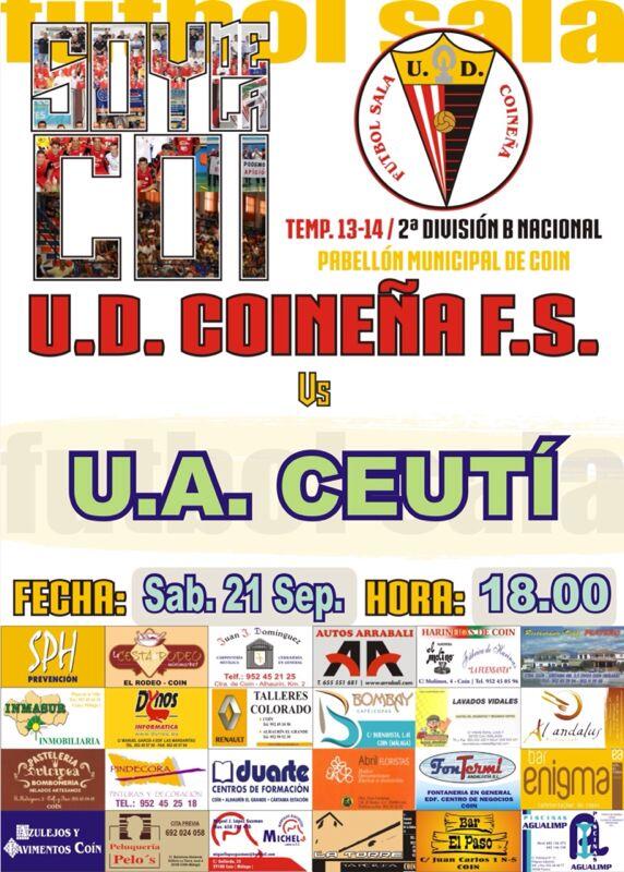 udcoinfs's tweet photo. No te puedes perder el encuentro entre los dos primeros clasificados de 2°División - B- @UDCOINFS vs @UACeutioficial http://t.co/cH8nyDnKxF
