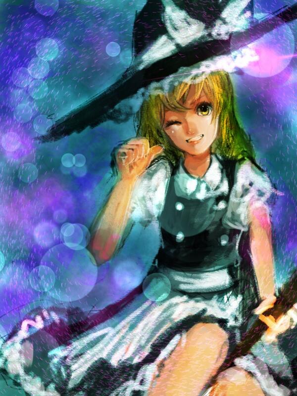 今日は魔理沙だZE☆ #深夜の真剣お絵描き60分一本勝負