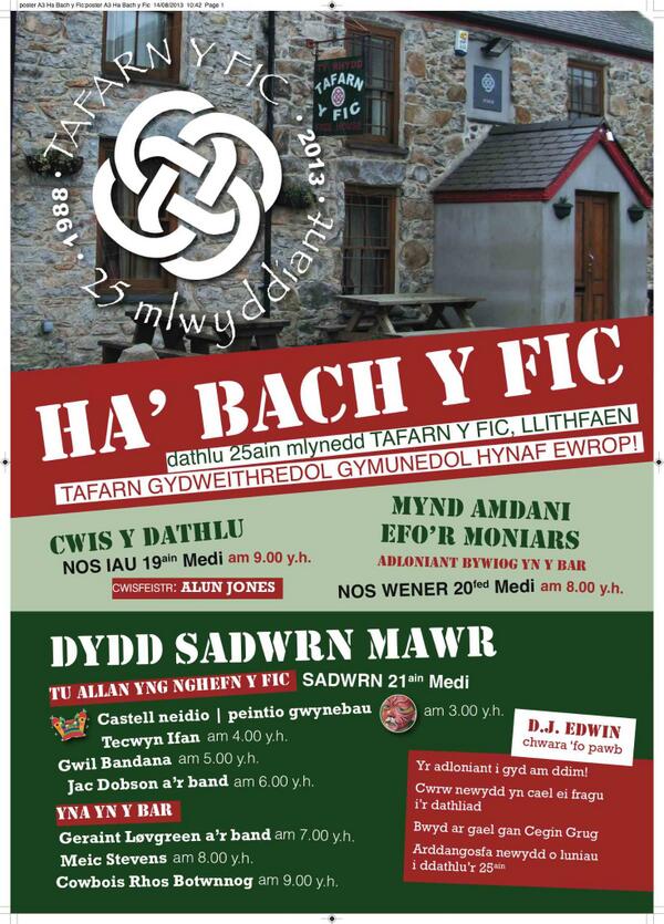 tafarnyfic's tweet photo. Tafarn gymunedol gydweithredol hynaf Ewrop yn 25 oed ar #SadwrnCymdeithasol @WalesCoOpCentre @CyngorGwynedd http://t.co/AiSpeEcDyW