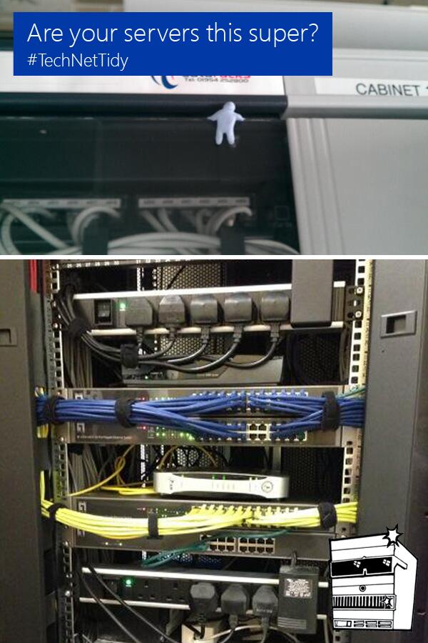 TechNetUK's tweet photo. We've had some super tidy servers submitted to our #TechNetTidy comp. Follow &amp; Tweet a pic if yours is better! http://t.co/mDpZ5zaAWy