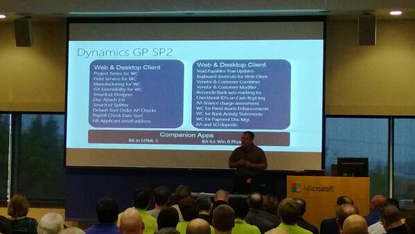 4mcadam's tweet image. #MSDYNGP SP2 + @csogge = superb progress, indeed.  #GPUG #GPPC