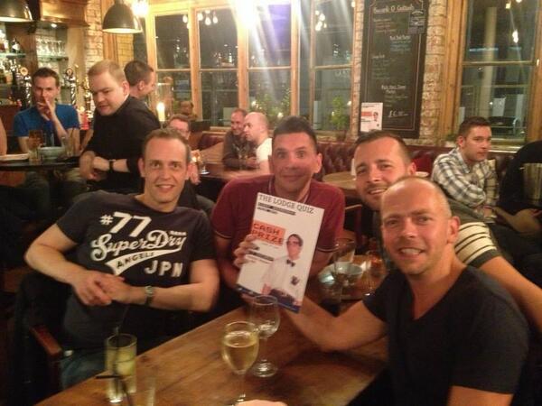 lodgebarMCR's tweet photo. Last Weeks Winners "the Fudge Packers", will they Top Last Weeks Quiz?
?? http://t.co/cxDT7lS0MZ