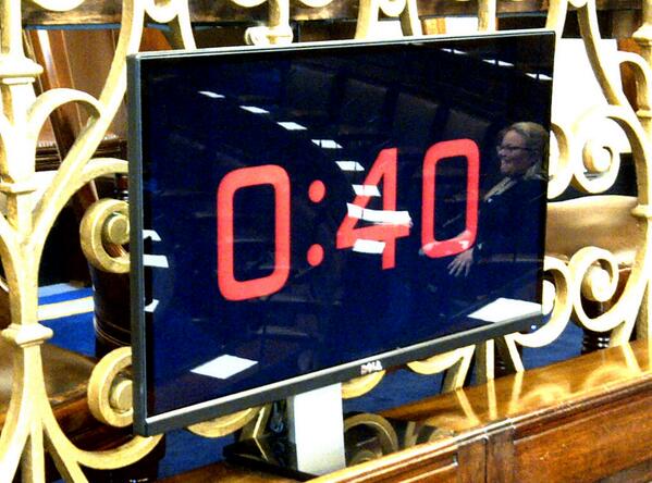 The Dáil's new countdown clock The Dáil's new countdown clock