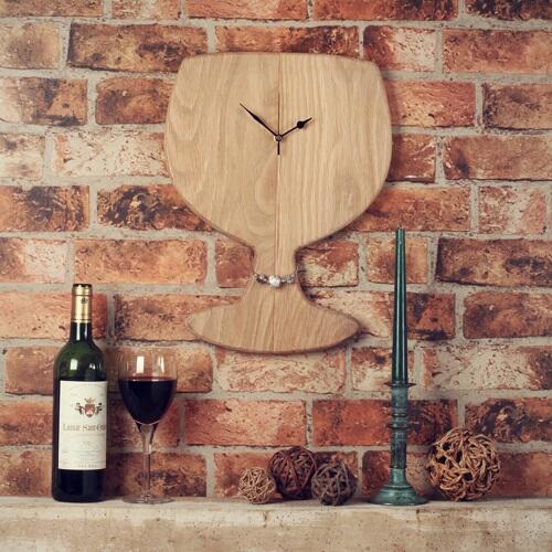 TillyandRose's tweet photo. Stylish and fun this ‘Happy Hour’ wine glass wall clock is sure to make a talking point in your home http://t.co/neDEH4hQr3