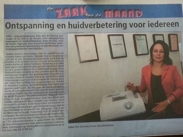 Salonkim's tweet photo. Vandaag in regio oss, zaak van de maand http://t.co/Tzb29W7rd5