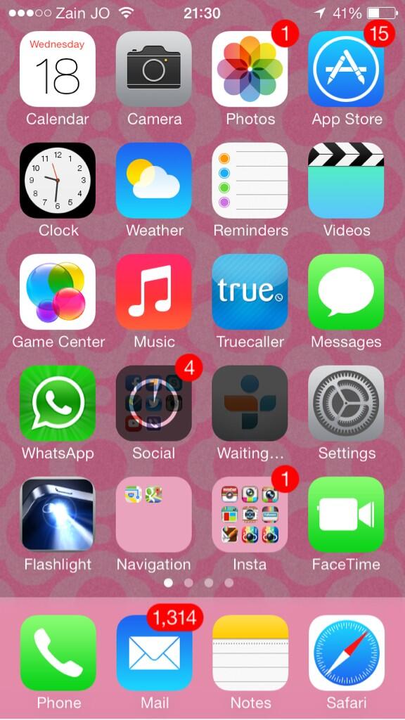 F_Madadha's tweet image. Here's what the iOS7 interface looks like :) #iPhone #Apple #iOS7GM #iOS7BetterBeAbleTo