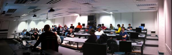 RocPython's tweet photo. Awesome RocPy meeting last night! Thanks: @Remy_D (and his class) @JoshuaRusso @ralphbean @DaveAsksWhy, et al! http://t.co/cpyZvoVHd4