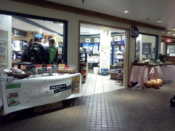 SuzanneVier's tweet photo. Look where we were today!! U of M now carries our granola as of today! http://t.co/I7yvPMNfCH