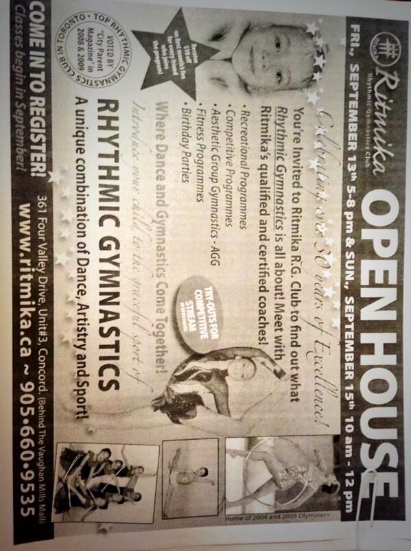 Come in to our OPEN HOUSE! Everyone's invited! Recreational and competitive team tryouts!