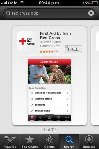 New Red Cross app out. Download it.