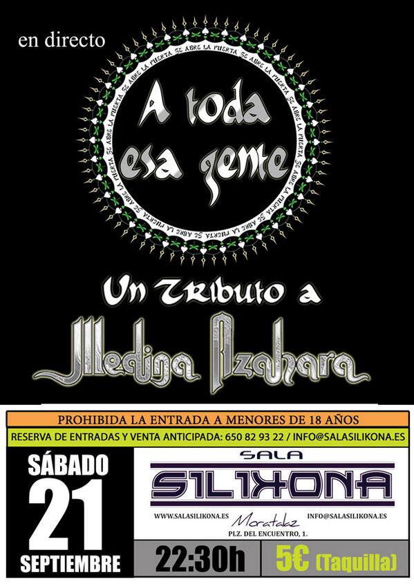 Concierto STRIBUTO MEDINA AZARA Sabado 21 sep 2013 22:30hs 5€ entradda
