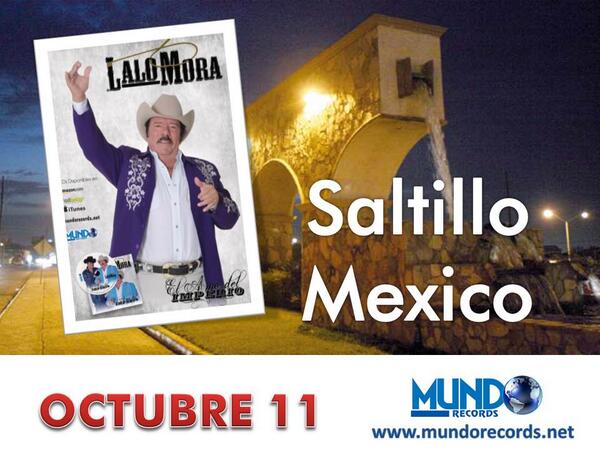 MundoRecordsnet's tweet photo. Saltillo de fiesta con Lalo Mora - http://t.co/gH6zUE1Z1b http://t.co/G1vz4FCMED