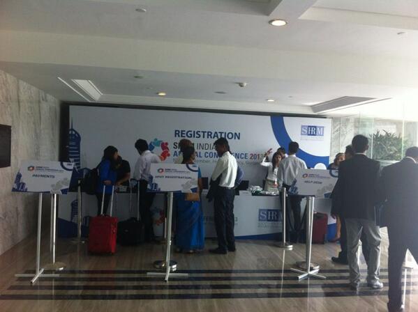 SHRMindia's tweet image. Welcome to SHRM India 2013. The Registration Desk #SHRMI13