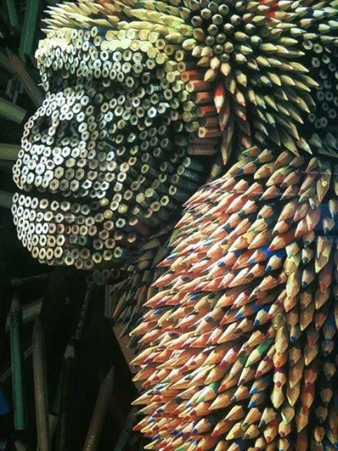 espeegm's tweet photo. "@iIusionOptica: Con lapices de colores  IMPRESIONANTE http://t.co/QTefx33r8W" @leonorcuerda