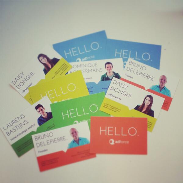 adforce's tweet photo. New logo? New business cards! http://t.co/5I3SMVxHv6