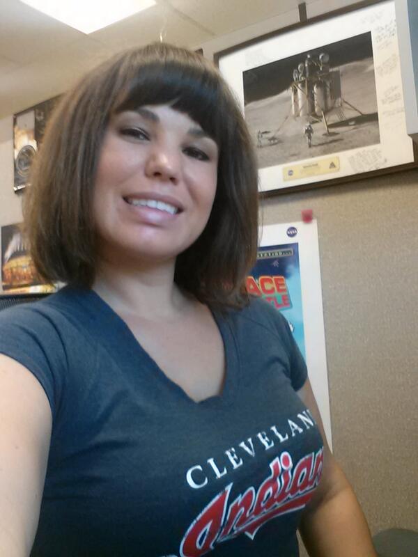 SpaceChicka's tweet image. Repping #TribeTown @NASAglenn!! #chasingOctober #Brohio