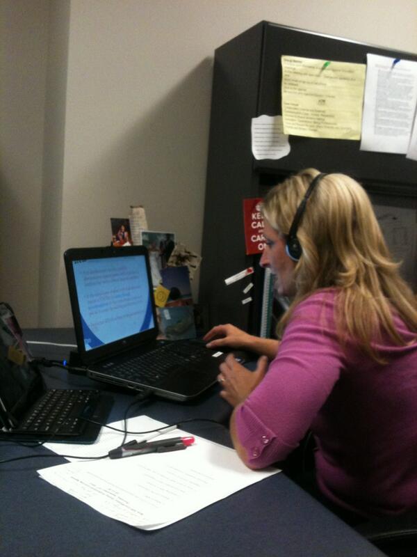 ChrisHeinze's tweet photo. Linda Chambers conducting first large scale Lync 2013 webinar in FCPS. Covering 504 w school coordinators. Awesome! http://t.co/3lUuQ0lpEq