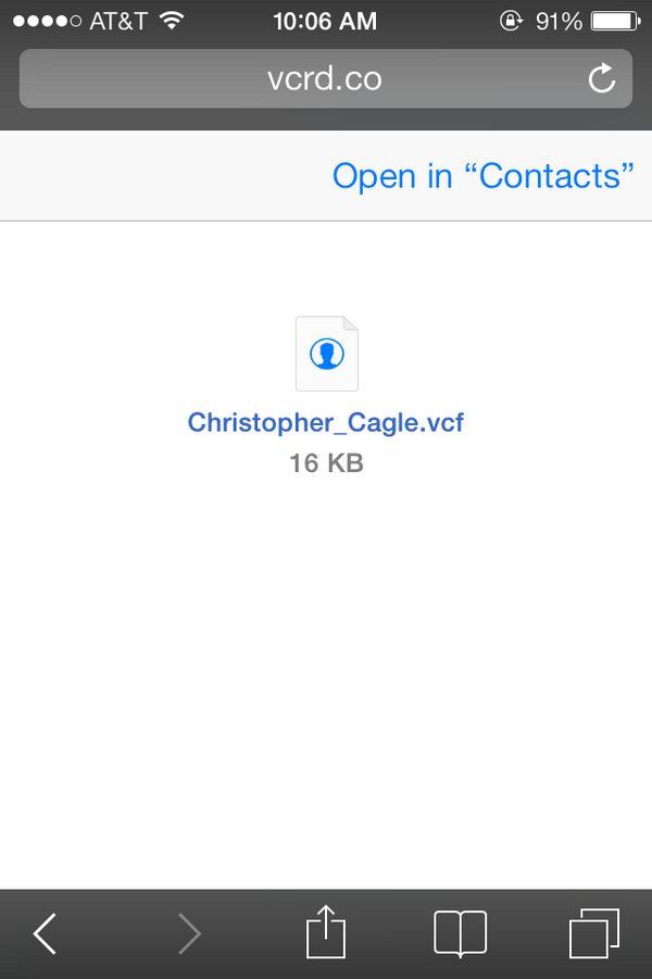Our vCards work on #iOS7 - Does yours? vcardhosting.com/docs/vcard-iph…