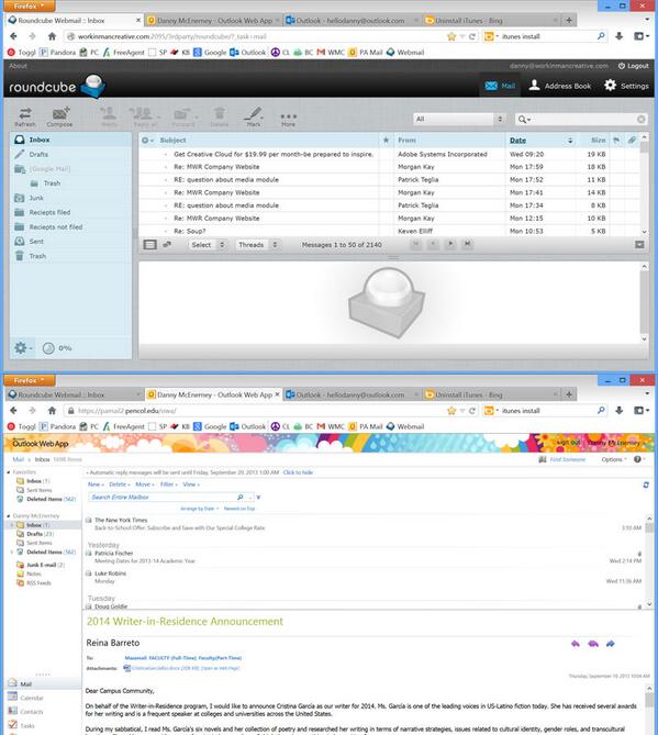 JitSlip's tweet image. Amazing how much more user friendly the free #Roundcube webmail client is over #OutlookWebApp. Embrace the free!