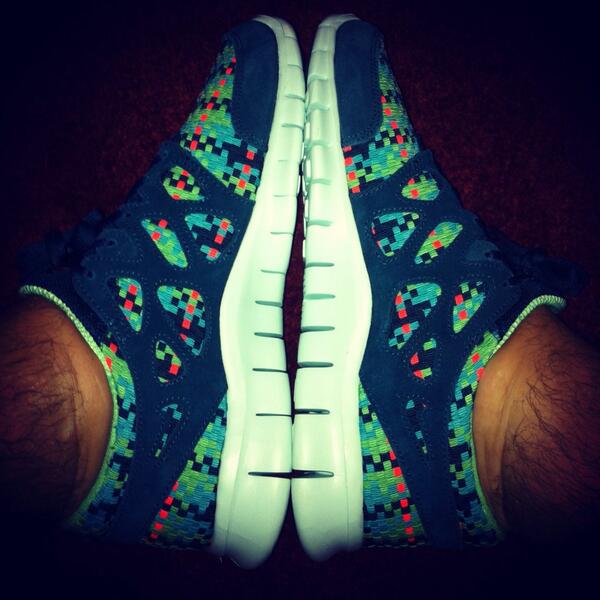 MaxEacott's tweet image. New addition to the collection for me. #nike #freeruns #coolpattern