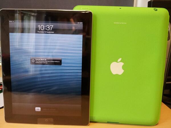 NottsKarni's tweet photo. iPad donated to the @EarFoundation , Lenton. An example of how the money raised by @NottsKarni can help change lives! http://t.co/0xBJiTAoms