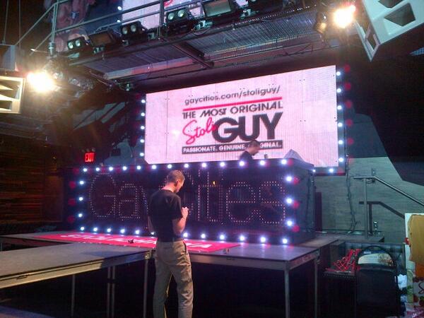 StoliLA's tweet photo. We're getting ready for the @Stoli Guy Finale in #NYC at Marque!! #stoliguy #Stolipride http://t.co/qzb8oDygef