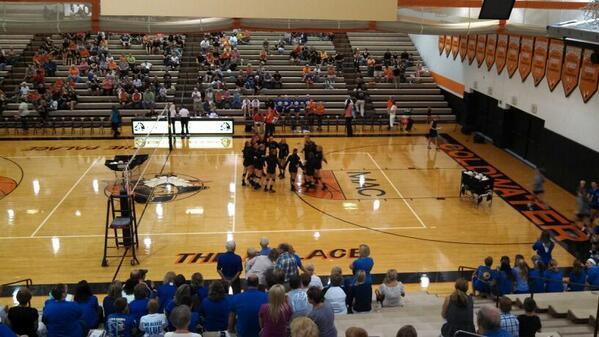 HTSNetwork's tweet image. Packed house for the Marion Local vs Coldwater volleyball game.#localcoverage