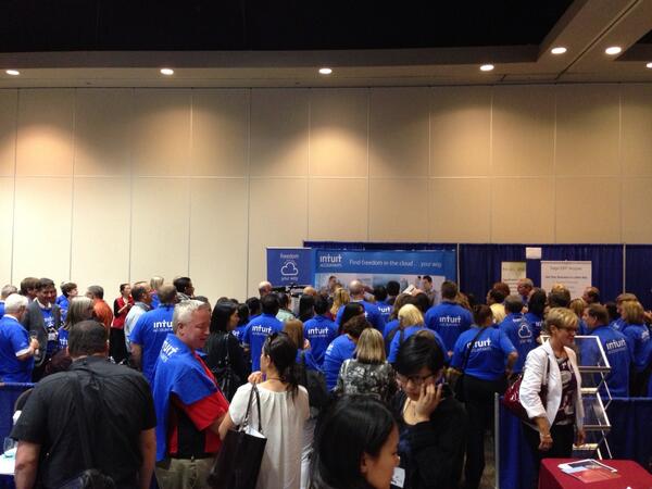 The draw for the IPad at the Intuit booth at #CGAConf13 Good Luck everyone!