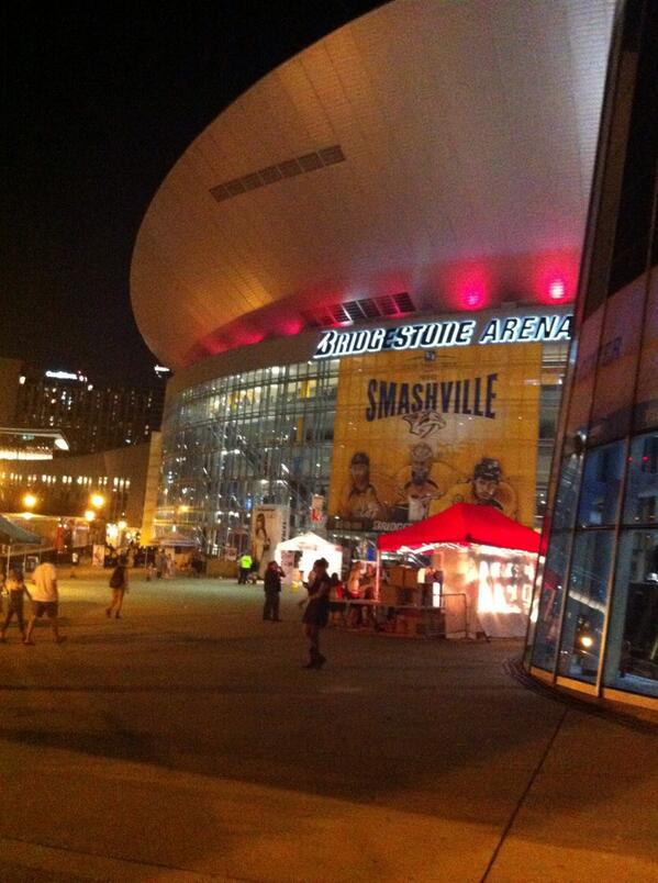 tayswiftdotcom's tweet photo. Check out the Bridgestone Arena tonight! #RedNashville are you ready?! http://t.co/GyyjkD83P1