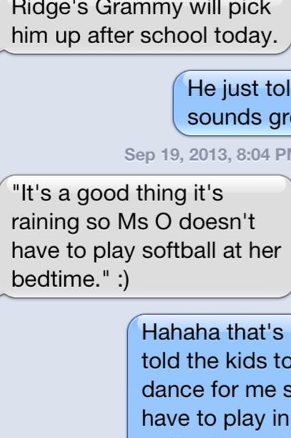 Well I guess my students were listening to me today when I asked for them to do a rain dance