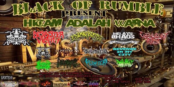 Tonight! DECOMPOSER live in BLACK OF RUMBLE present: HITAM ADALAH WARNA. Be there !
