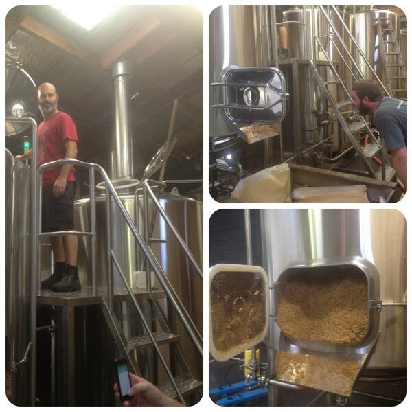 HallertauBeer's tweet image. Good 1st brew day on the new @HallertauBeer &amp;amp; @LibertyBrewer #BeerFountain Komissiona Ale avail in 3 wks